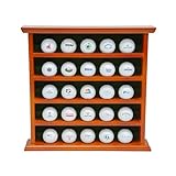 Longridge Golfbälle-Display, Holzschrank, 25 Bälle