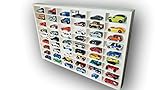 Dekoralove Autoregal kompatibel mit Hot Wheels Autos Spielzeuglager 54 Schmuck Holz Aufbewahrungsfächer